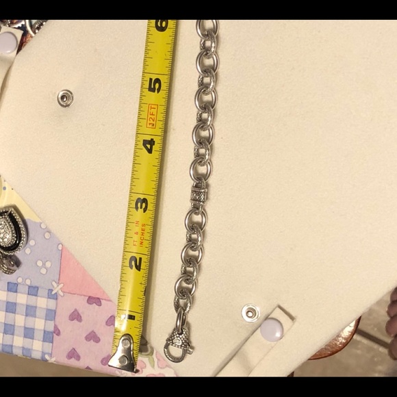 JUDITH RIPKA HEART LOCK & KEY DIAMONIQUE BRACELET - Picture 7 of 8